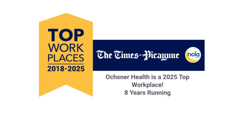 The Times-Picayune names Ochsner Health a winner of the Greater New Orleans Top Workplaces 2025 Award